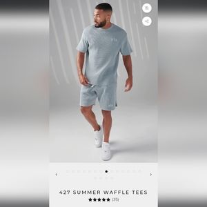 Youngla Summer Waffle Tee Sky Blue XL